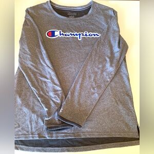 Champion Men’s Gray Long Sleeve T-shirt